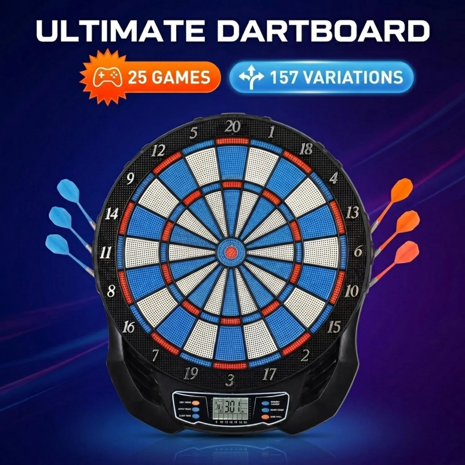 DartVibe Advanced Electronic D - Electronic Dartboard Cabinet 评论和价格