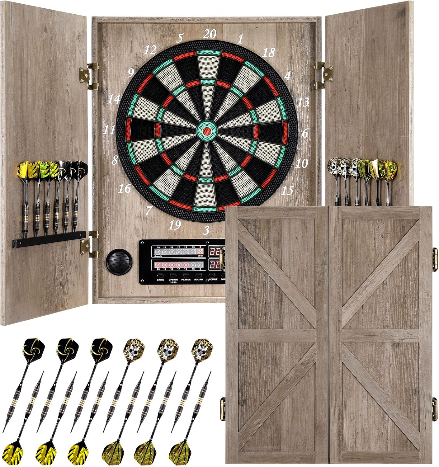 ^Electronic Dart Board, Decora - Electronic Dartboard Cabinet 评论和价格