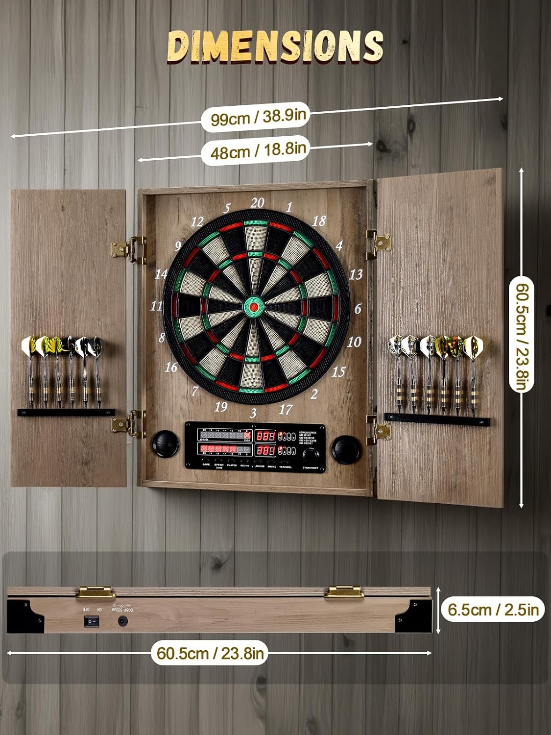 ^Electronic Dart Board, Decora - Electronic Dartboard Cabinet 评论和价格